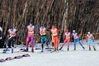 Участники краевого лыжного марафона &quotСихотэ-Алинь&quot Оксана Шишенко (Правительство Приморского края)