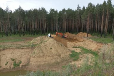 Незаконная добыча песка у Батарейной в Иркутске обернулась ущербом в сотни тысяч рублей