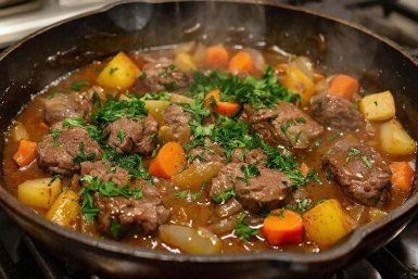 Быстрое согревающее блюдо: рагу "Минутка" - свалила все в одну посуду, и готово