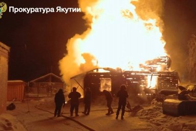 Пожар в Нюрбинском районе Пресс-служба прокуратуры Якутии