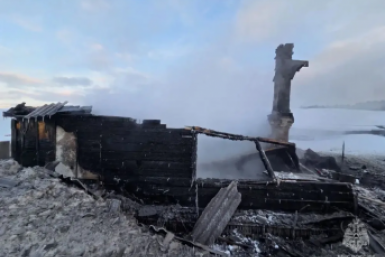 Фото с места происшествия пресс-служба ГУ МЧС России по Сахалинской области