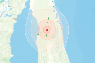 Землетрясение в Тымовском районе eqalert (6+)