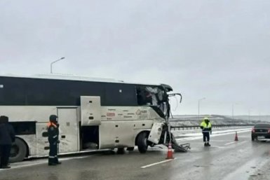 На трассе М-4 %22Дон%22 автобус врезался в бензовоз