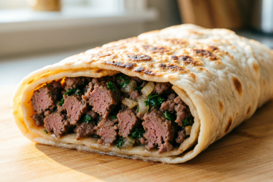 Завернула фарш в лаваш — и в духовку: на выходе — вкусняха, от которой не оторваться