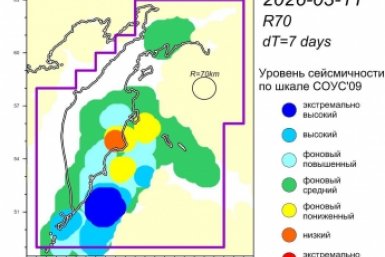 Уровень сейсмичности на Камчатке опять вырос до высокого