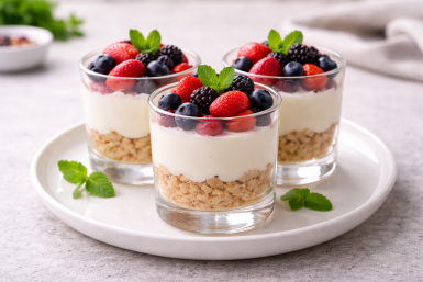 Фантастический чизкейк в стакане за 10 минут — простейший десерт без выпечки