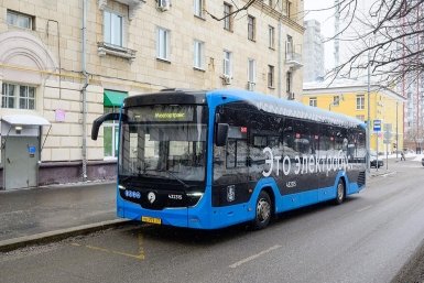 Электробусы вышли на новый маршрут в Москве