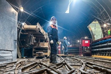 Степень готовности станции "Звенигородская" метро приблизилась к 70%