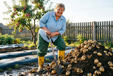 Сыпанула горсть на корни — картошка "выстрелила" клубнями: собрала в 3 раза больше
