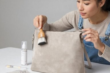 Ухаживаю за сумкой из замши так и она служит мне долго