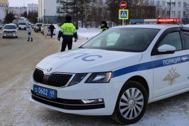 Тематическое фото ГИБДД УМВД России по Магаданской области