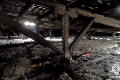 В МЧС рассказали о ходе исследования места пожара в ТЦ "Подиум" в Ангарске