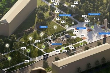 Сквер Западный на правобережье Красноярска ожидает благоустройство