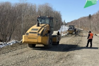 В Хабаровском крае ремонт автодороги "Подъезд к селу Петропавловка" завершат в этом году