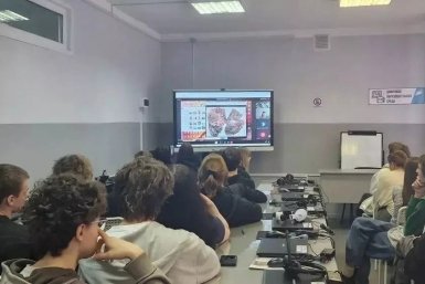 Школьники слушают лекцию о вреде табака Минздрав Камчатского края