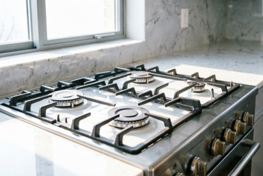 Сода — это прошлый век, натираю плиту желтой пастой — сверкает как с завода