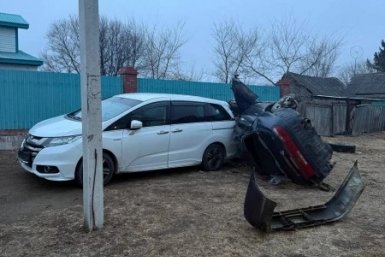 20-летний водитель без прав перевернул машину под Уссурийском