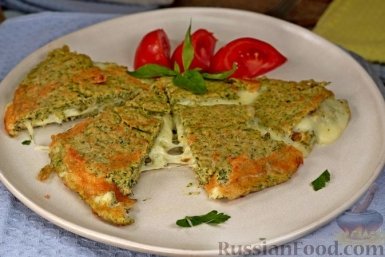 "Блендерим" и жарим: аппетитный овсяноблин с зеленью и сыром - хрустящий снаружи, нежный внутри