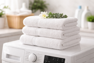 Полотенца мягкие и пушистые даже после сотни стирок - никакой "наждачки" в ванной