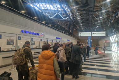 Обстановка в аэропорту Шереметьево после отмены рейса до Ставрополя ИА Stavropol.Media