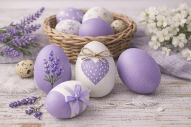 Пасха в стиле "Пинтерест": лавандовый шик с помощью простого чая — никакой химии