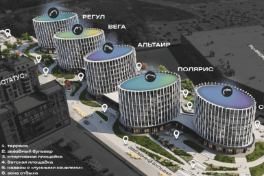 Проект жилого комплекса Скриншот с сайта ЖК &quotЗвезды&quot