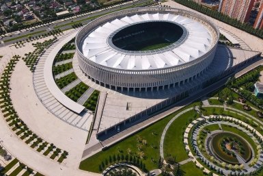 Сборная России по футболу прилетела в Краснодар на игру против Никарагуа