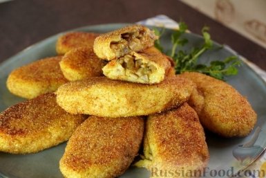 Те самые зразы: картофельные, с грибами, в панировке - вкуснее котлет и ёжиков