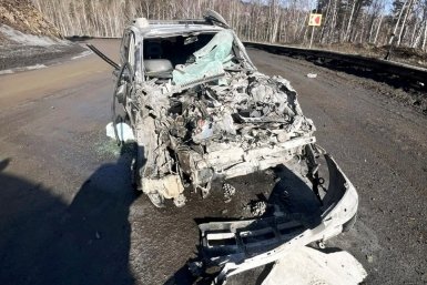 В Бурятии в лобовом ДТП пострадали три человека