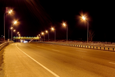 дорога, ночь, асфальт ИА PrimaMedia