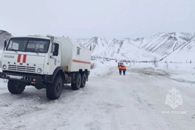 На Капрановском перевале дежурят спасатели ГУ МЧС России по Магаданской области