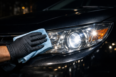 2 мятные капли на тряпку — через 5 минут фары искрятся ярче бриллиантов: без сколов, царапин и химии