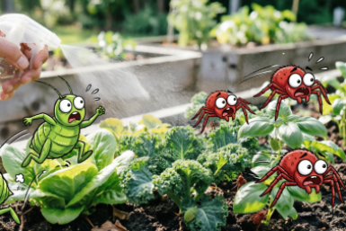 5 ложек на 1 литр — и обильно орошаю: тля, клещ и белокрылка унеслись вихрем, только след простыл