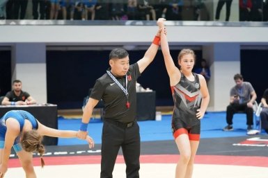 Елизавета Шереметьева завоевала золотую медаль в соревновании атлетов в возрасте до 16 лет Сайт министерства спорта Хабаровского края