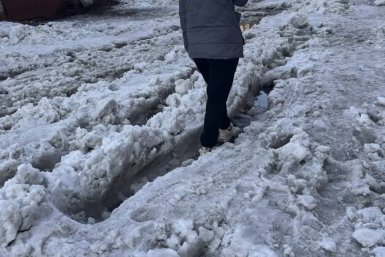 В грязи и снежной каше увяз город президентского внимания в Приамурье