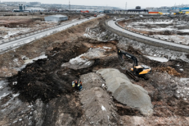 Началась реконструкция развязки и путепровода на трассе Обход Красноярска