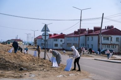 Субботник в Южно-Курильске пресс-служба администрации Южно-Курильского МО
