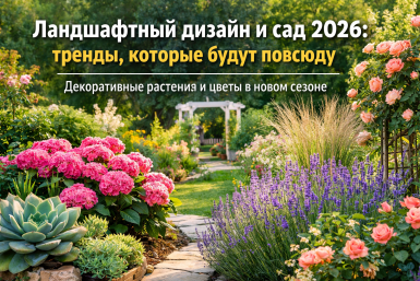 Тренды ландшафтного дизайна 2026: какие растения и цветы будут в моде на даче