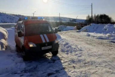 С места происшествия ГУ МЧС России по Магаданской области