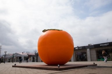 В центре Краснодара появилась огромная &quotХурма&quot к премьере фильма пресс-служба ТНТ