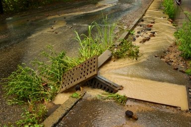 На видео показали, как ливень в Махачкале сносит машины и топит дома
