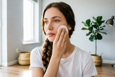 Смочила ватный диск и провела по лицу — "прощай, шелушение": эффект за 1 процедуру