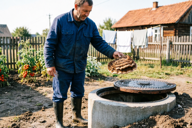 Кидаю в септик 1 гриб — и бед не знаю год: никакой вонищи и откачки, все разложилось само собой