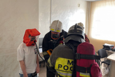 Пожарно-тактическое занятие пресс-служба ГУ МЧС России по Приморскому краю