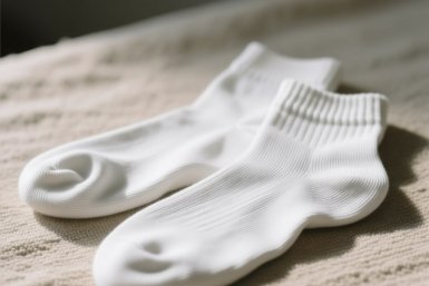 Смешала 120 г на 120 г и кинула белые носки: отстирала и не узнала – подумала, что новые