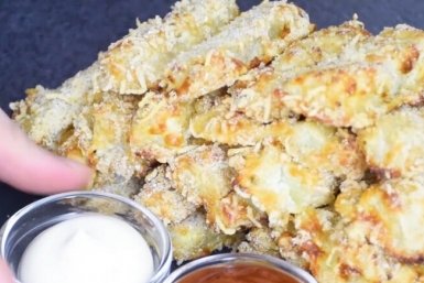 Дети не поверили, что это овощ: хрустящие палочки в сырной панировке - ни капли масла