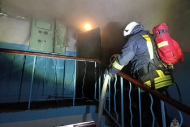 С места происшествия ГУ МЧС России по Магаданской области