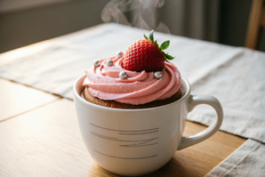 Секрет кексов в кружке за 5 минут: мягкие, ароматные, без муки и сахара — идеальный завтрак