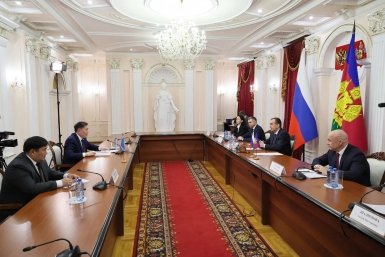 Губернатор Кубани предложил организовать бизнес-миссии в Казахстан