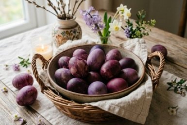 Забудьте про шелуху — в 2026-м все красят яйца в сливовый "Олд Мани": делюсь рецептом самого модного оттенка